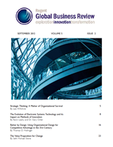 Download the full Regent Global Business Review, Issue: 2, Volume: 5, Date: September 2012