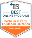 Regent University Ranked #12 in the Top 40 Best Online Bachelor’s in Early Childhood Education Degree Programs | TheBestSchools.org, 2019.