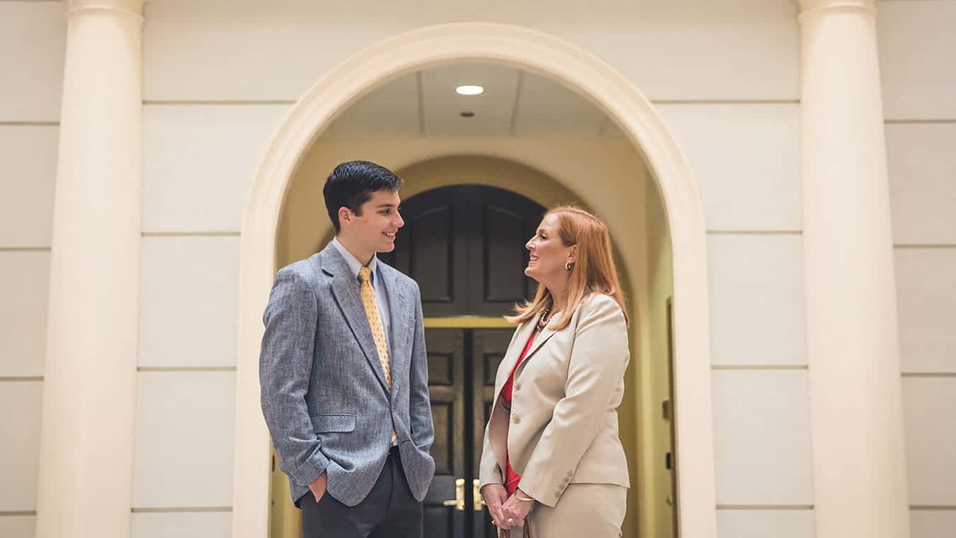 Graduates in Robertson Hall: Regent University offers a Public Administration certificate program online and in Virginia Beach.