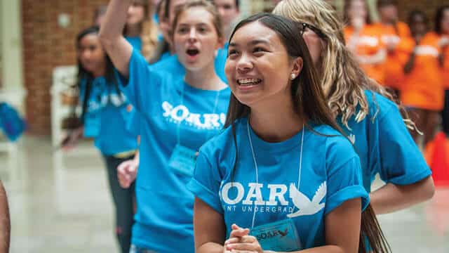 Students during the summer orientation of Regent University Virginia Beach.