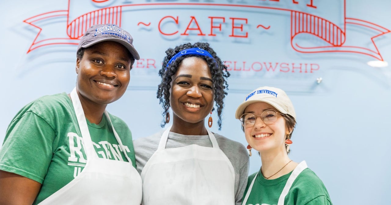 Students at the Regent Ordinary Cafe in Virginia Beach, VA 23464.