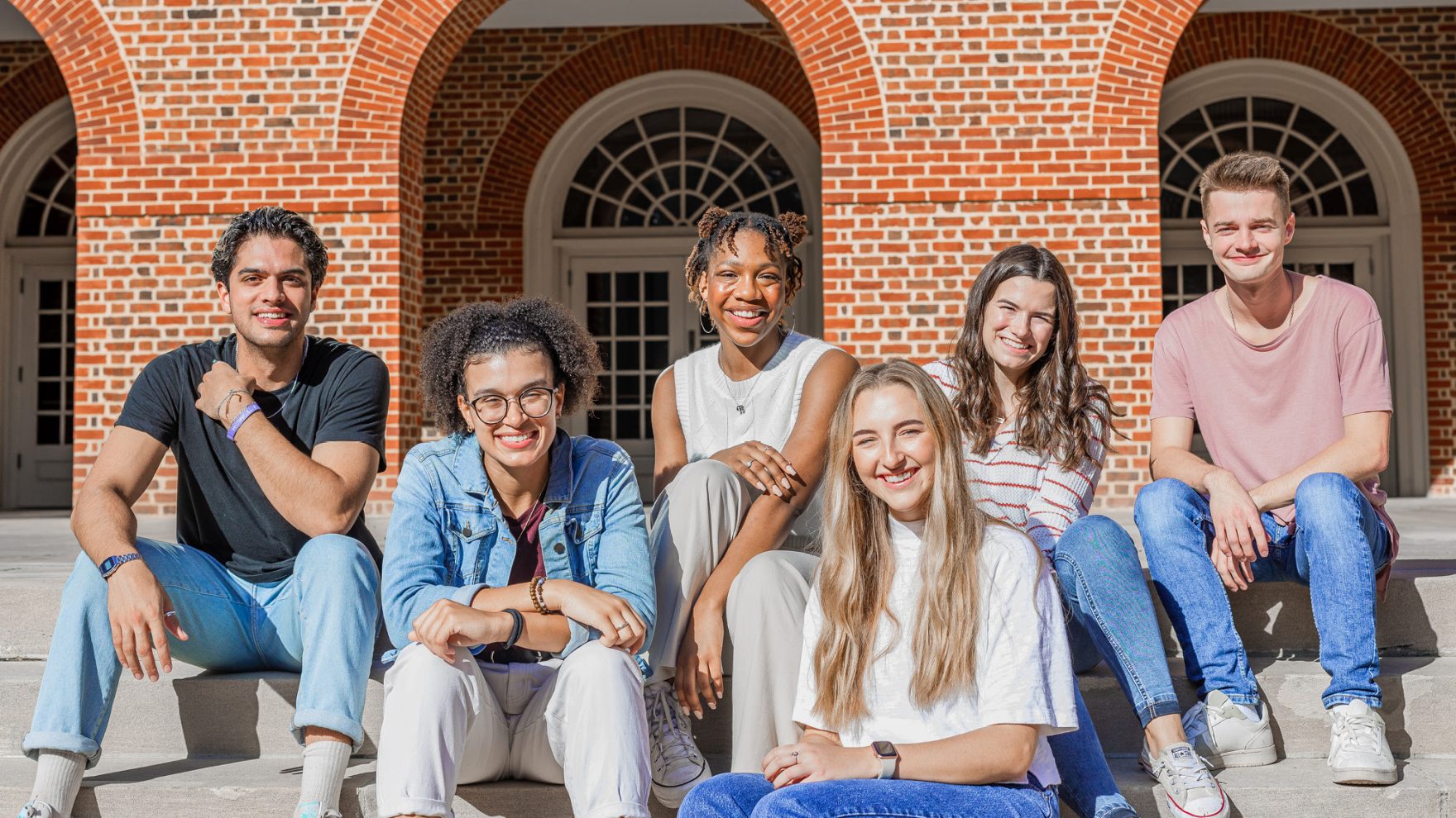 Students at an orientation event at Regent University Virginia Beach.