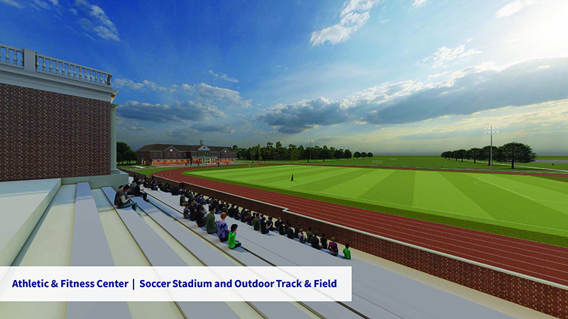 Rendering for the New Athletic Center