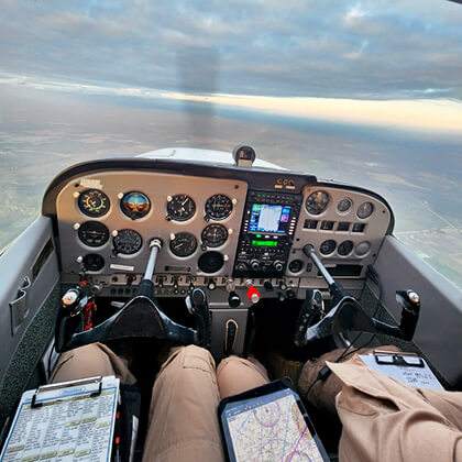 Regent students Ernest Park and Austin Graves flying in supplies for Hurricane Helene victims